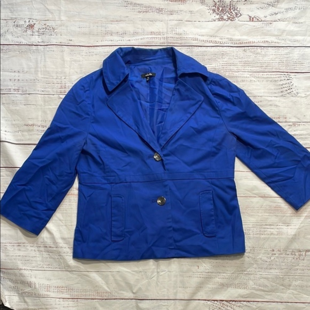 Rafaella Blue Blazer Tailored Suit Jacket